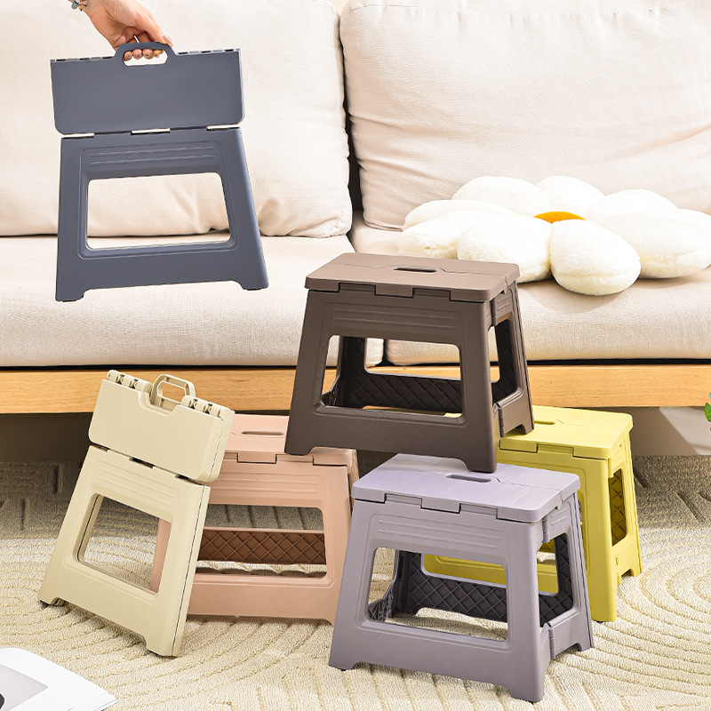 HTMCK New Folding Stool with I - Footrest Under Desk review and price