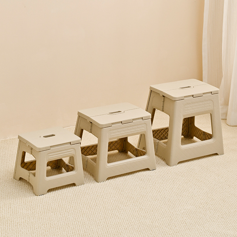 HTMCK New Folding Stool with I - Footrest Under Desk review and price